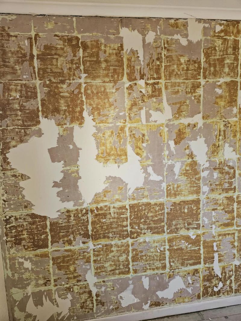 The adhesive grid left behind once the cork was removed, photo 3 of 3
